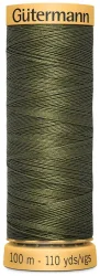 Gütermann Nähfaden Baumwolle 100 m olivgrün 0424