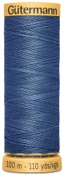 Gütermann Nähfaden Baumwolle 100 m mittelblau 5624