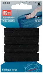 Prym Breit Elast schwarz 12mm/2m