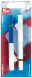 Prym Kreidestifte + Bürste weiss/blau 2 Stk.