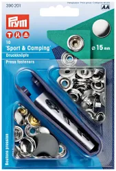 Prym Druckknopf Camping silber 15 mm 10 Stk.