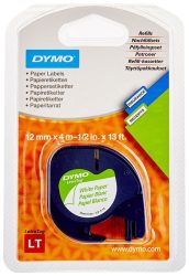Dymo Letra Tag Papieretiketten weiss