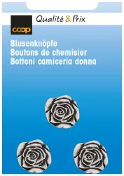 Blusenknopf altsilber 15 mm 3 Stk.