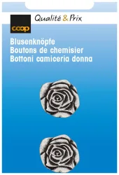 Blusenknopf altsilber 18 mm 2 Stk. Metall