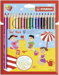 Stabilo Malstift Trio dick 18er Etui