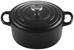Le Creuset Bräter rund schwarz 3.3L 22cm