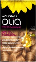 Garnier Olia dauerhafte Haarfarbe 8.31 Honig-Blond, 1Stk