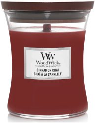 WoodWick Duftkerze Cinnamon Chai Medium Jar