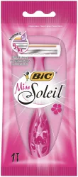 BIC Miss Soleil Einwegrasierer für Frauen - 1er Pack Travel Size