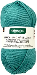 Naturaline Textil Coop Bio Naturaline 342 Handstrickgarn 100% Baumwolle merc. teal 50g