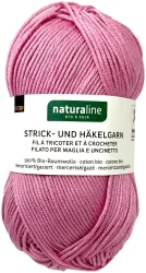 Naturaline Textil Coop Bio Naturaline 344 Handstrickgarn 100% Baumwolle merc. rosa 50g