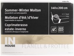 Inhouse Wendeauflage 140x200cm Weiss