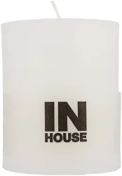 Inhouse Zylinderkerze Rustic 100x120 Offwhite