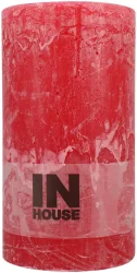 Inhouse Zylinderkerze rot 10x18cm