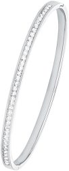 s.Oliver Armreif Edelstahl Silber 40 x 62 mm