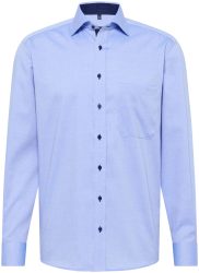 Eterna Comfort FIT Hemd fine oxford Langarm blau 42