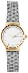 Skagen Uhr Freja Milanaise Edelstahl Bicolor
