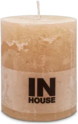 Inhouse Zylinderkerze Rustic 100x120 Hellbraun