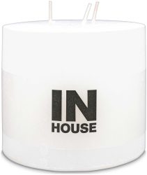 Inhouse Zylinderkerze 120x100 Weiss