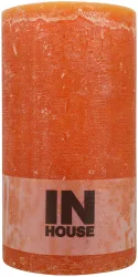 Inhouse Zylinderkerze orange 10x18cm