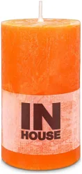 Inhouse Zylinderkerze Rustic 68x120 Orange