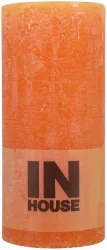 Inhouse Zylinderkerze orange 6.8x15cm