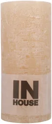 Inhouse Zylinderkerze hellbraun 6.8x15cm