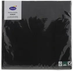 Duni Serviette Dunisoft 40x40cm schwarz