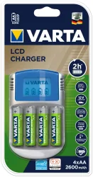 Varta LCD Charger 4xAA 2600mAh+12V+USB