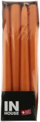Inhouse Spitzkerzen orange 2.2x24cm 12 Stück