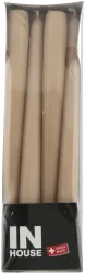 Inhouse Spitzkerzen hellbraun 2.2x24cm 12 Stück