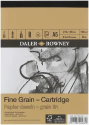 Daler-Rowney Daler Rowney Block A5 Zeichenpapier 160gr. mit Spirale 30 Blatt