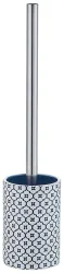 Diaqua - WC-Bürstengarnitur Grenada weiss/blau, One Size, Chrom