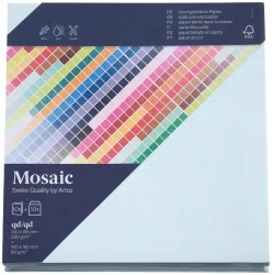 Artoz Mosaic Karten/Kuverts qd hellblau je 10 Stück