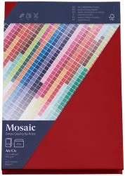 Artoz Mosaic Karten/Kuverts A6/C6 feuerrot je 10 Stück