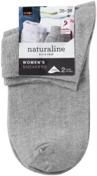 Naturaline Textil Naturaline Damen Sneaker Basic Duo Grau 35 - 38