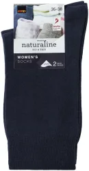 Naturaline Textil Naturaline Damen Socken Glatt Duo Marine 39 - 41