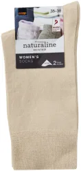 Naturaline Textil Naturaline Damen Socken Glatt Duo Ecru 35 - 38