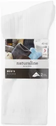 Naturaline Textil Naturaline Herren Sportsocken Duo Weiss 40 - 42