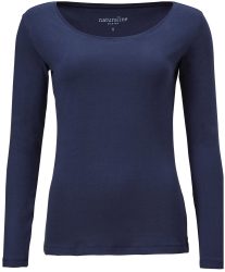Naturaline Textil Naturaline Damen Shirt langarm dunkelblau XS