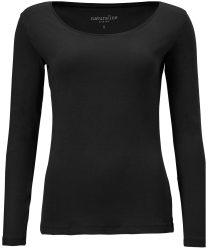 Naturaline Textil Naturaline Damen Shirt langarm schwarz L