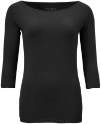 Naturaline Textil Naturaline Damen Shirt langarm schwarz XL