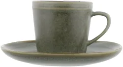 Espressotasse mit Untertasse grün 100ml