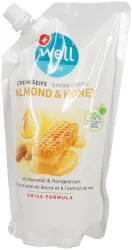 well Cremeseife Almond & Honey Refill