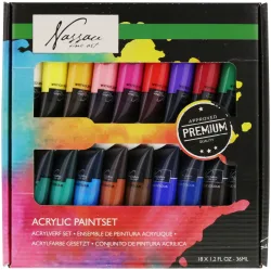VAN Nassau Fine ART Acrylfarben Set 18 teilig