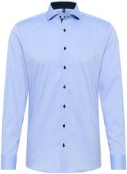 Eterna Slim FIT Hemd fine oxford Langarm blau 41