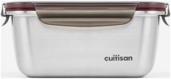 Glasslock Cuitisan Edelstahldose mit Clip-Deckel