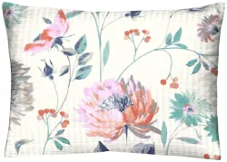 Home Fashion Kopfkissenbezug Blumen 50x70 cm