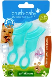 brush-baby Silikonkauzahnbürste 0-3 Jahre