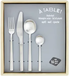 À Table! Besteckset silber matt 16-teilig, by Sola